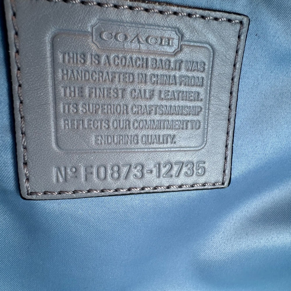 Coach Zoe Hobo Olive Green Patent Leather - Picture 10 of 14